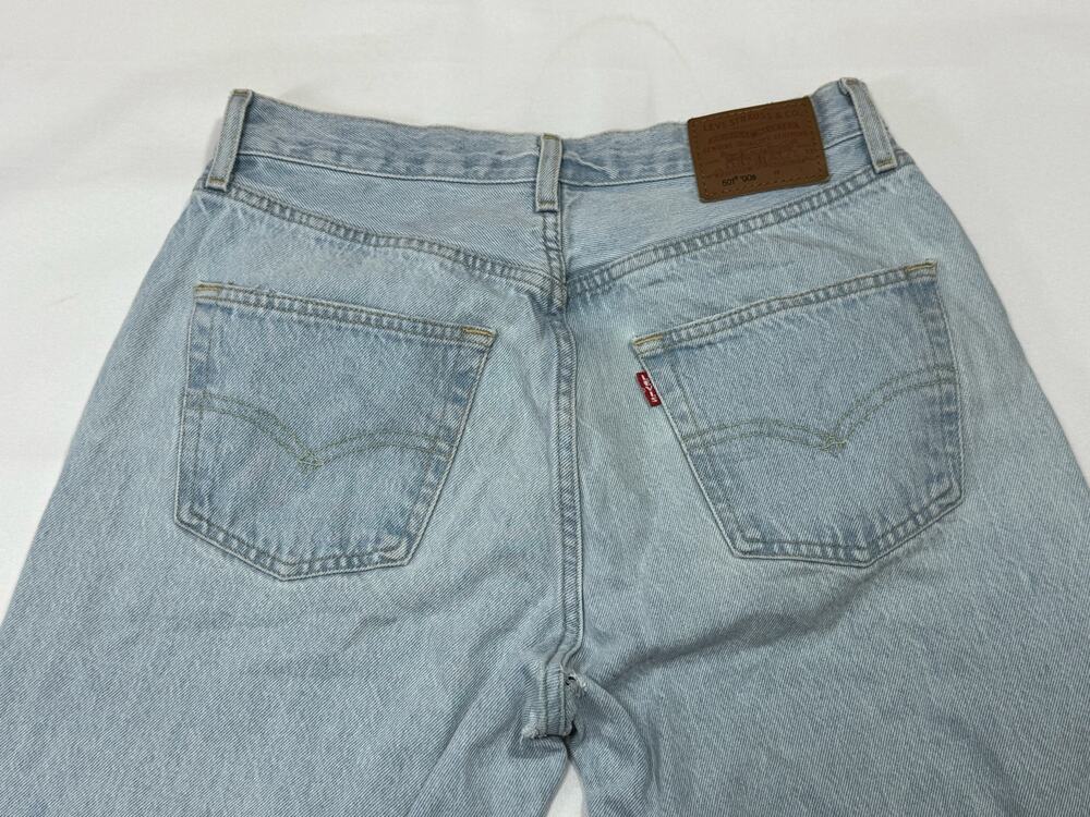 Levis 501 90s Premium Big E XX San Francisco CA 29x29 Light Blue Jeans